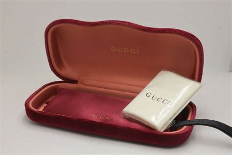 gucci red velvet glasses case|Gucci sunglass cases for sale.